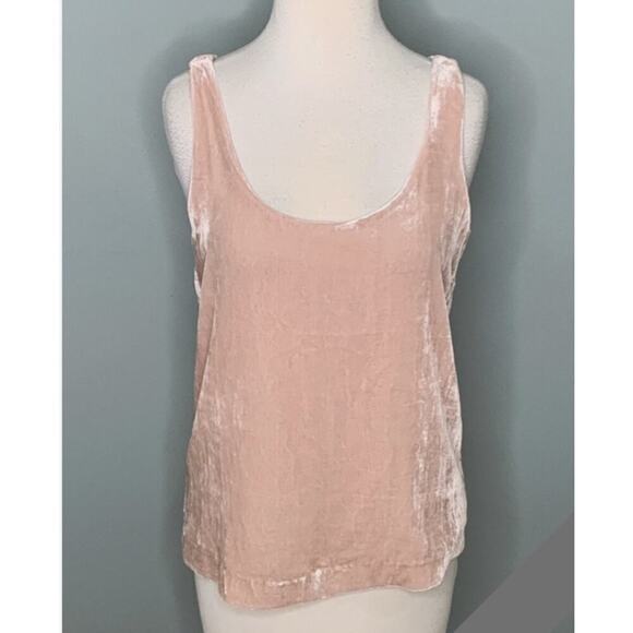 J.CREW Tops - J.Crew Womens Velvet Tank Size 6 Blush Pink Shell Classic Preppy Fairy Grunge